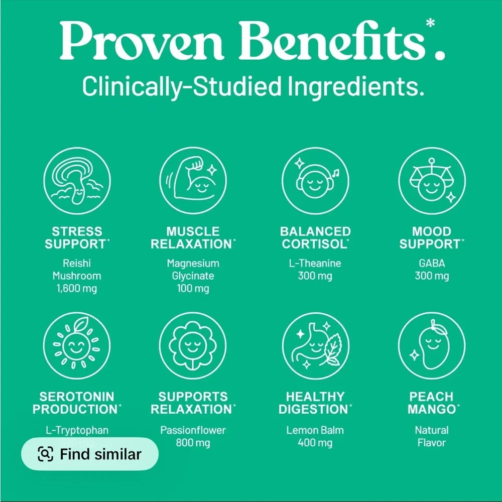 Third Nature Calming Drink Mix with Magnesium Glycinate - Picture 3 of 6